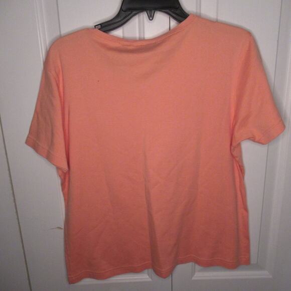 Liz Claiborne Lizsport Peach shirt - Picture 2 of 3